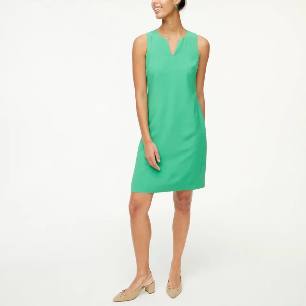 JCREW Classic Green Suiting Dress